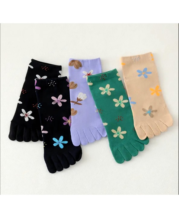 Чорапи с пръсти плитки 1483 комплект 5 чифта 